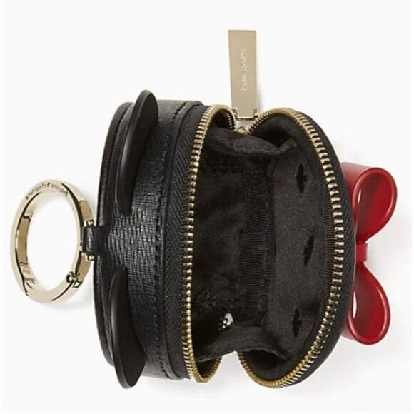 Kate Spade Disney Minnie Mouse Keychain Coin Pouch Purse Bag Backpack Charm NWT - Picture 8 of 8